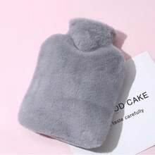 1pc 500ml-1000ml-2000ml Water PVC Hot Water Bottle, Warm Water Bag, Hand Warmer, Heating Pad, With Anti-Explosion Design And Cute Plush Cover