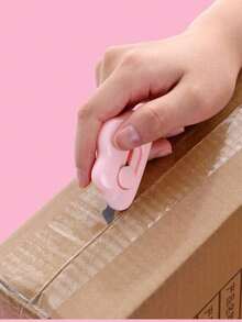 1pc Mini Cloud Shape Box Cutter Scalpel Utility Knife Letter Opener Envelope Slitter, Portable Cloud Shape Paper Cutter With Keychain Hole Knives - Multicolor - View 10