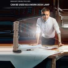 New Dual-Sided COB Foldable Work Light With Strong Magnet, 3 Light Sources, Bright Flashlight, Repair Lamp - Work Light - View 4