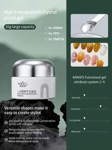 annies 20g Tanpa Menambahkan Gel Dasar Kalengan dan Gel Lapisan Atas Perekat Fungsional Bor Konstruksi Ekstensi Kutek Kuku Gel Kuku - MultiWarna - View 9