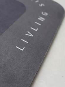 1 Piece Of Dark Gray Geometric Pattern Door Mat, Minimalist Modern Style Design, Rubber Anti-Slip Mats, Bath Rug, Absorbent And Stain Resistant,Room Decor, Kitchen Rug,Suitable For Bath Mat, Kitchen Rug, And Door Mats. - Dark Grey - View 8