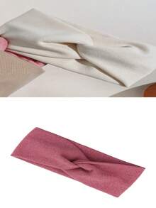 1PC/2PCS/3PCS/Women's Thick Winter Headband - Soft Solid Color Hair Accessory, Elegant Bohemian Style Loose Headband, Suitable For Cold Weather, Christmas, Thanksgiving, And Holiday Gifts Multi Functional Headband, Winter Headband, Women's Winter Warm Headband, Soft Headband, Elastic Headband, Women's Elastic Headband (Due To Lighting Reasons, There May Be Some Color Difference In Photos Taken) - Multicolor - View 24