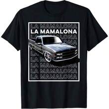 Mens Tshirts Trokiando 1990s OBS Slammed Low Truck On Big Wheels  T-Shirt Men's Fashion Print Casual T-Shirt Casual Summer T-Shirt, Comfortable Outdoor Casual Wear - Black - View 1