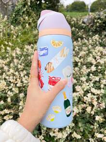 Owala2026 New Fashion 32oz Large Capacity Stainless Steel Water Bottle | Holds Coffee, Tea, And Water | Available In A Variety Of Colors, Suitable For Kittchen, Fitness, Running, School, Halloween, Thanksgiving Day, Christmas Day Gifts, Gift For Her, New Fashion Women Water Bottle For Women,Valentine's Day Gift For Her,Termo,Vasos Térmicos,Cups With Lids And Straw, CampingSuitable For Girls Back To School,Office, Home, Outdoor, Travel. - bữa tối - Xem 1