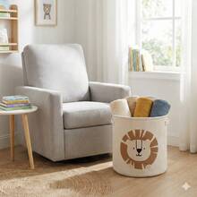 1pc Cartoon Pattern Diaper Paper Diaper Basket, Large Capacity Laundry Basket, Diaper Paper Diaper Storage Basket - Multicolor - View 6