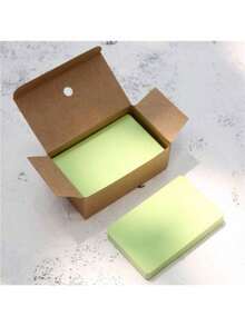 100 Stücke/Packung leere Karteikarten aus Papier für handgeschriebene bunte Englisch Vokabelkarten, stabiler Box Notizzettel, tragbare Lernkarten - 100 Stück/Karton Karten - Übersicht 23