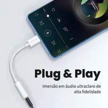 H'maston ZHQ-18/ZHQ-19 USB-C/Lightning Type-C To 3.5mm Headphone Adapter Cable - 黑色 - 查看 6