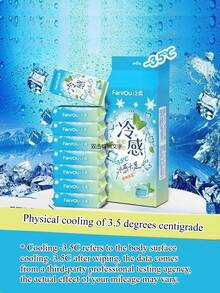 Cooling Wet Wipes, Refreshing Chilled Portable Wet Tissues, Cooling Effect -3.5C, Data From Third-Party Professional Testing Institution, Actual Effect May Vary - Multicolor - View 5