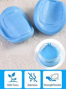 专业硅胶腻子模具制作套装，坚固柔韧，1:1混合比例，快速固化，可重复使用的硅胶模具，适用于树脂、蜡烛和肥皂浇铸，DIY工艺品材料 - 彩色 - 查看 2