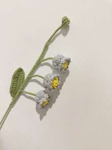 1朵钩编铃兰花，钩编花朵，感恩节礼物，圣诞节礼物，客厅卧室装饰，情人节礼物，教师节礼物，送给她的礼物 - 鈴蘭花 - 查看 6