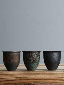 1个陶瓷拿铁咖啡杯，高品质陶瓷情侣水杯，个性化马克杯，牛奶麦芽早餐杯，创意办公杯，迷你大师杯，茶杯 - 彩色 - 查看 1