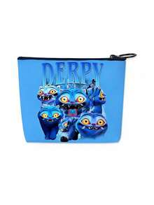 asmodee 6 piezas Monedero de estilo anime de dibujos animados con tema de cazador, monedero de estilo K-Pop, cartera con portamonedas con patrón de personajes de anime, pequeño regalo para vacaciones - Multicolor - Ver 9