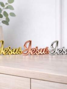 Decorative Porcelain Ornament With Word Design For Interior Decoration - Jesus - View 5