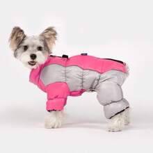 Small Dog Jacket, Warm Dog Coat, Full Body Winter Coat Snow Wear, Small Dog Four-Leg Warm Clothes, Suitable For Small Dogs In Cold Weather - Multicolor - View 5