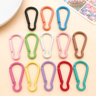 2pcs 47x24mm Multi Color Mini Spring Clasps DIY Bracelet Necklace Earring Components For Crafts Jewelry Making Supplies