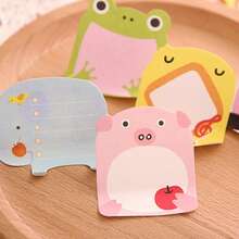 20 Sheets Animal - Shaped Sticky Notes, Cute Creative Memo Pads, Cartoon Stickers For Student Gifts - Multicolor - View 6