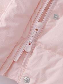 Annil [Extremely Cold Down Jacket]Children's Girls' Long-Sleeved Down Coat With Winter Collar And Hood, Thick Style, Warmth-Resistant Coat - Ice Cloud Powder - View 5