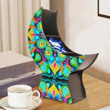 SNA 2026新款5D水钻图案DIY曼陀罗图案月牙形多空间糖果零食盘带支架水钻刺绣水果盘DIY工艺品 - 半成品-需要自己貼 - 查看 8