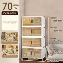 Aufbewahrungskisten mit Deckel - Klappschrank Nr. 1 (2 Ebenen) - Übersicht 6