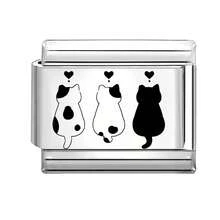 1 chiếc vòng tay DIY kiểu Ý khắc họa tiết, trang trí hình động vật, quả anh đào, trái tim, ngôi sao, thích hợp làm quà tặng cho bạn bè/người yêu trong các dịp lễ hội, năm mới, Halloween, Valentine. Thiết kế quyến rũ, trang sức thép không gỉ, sản phẩm địa phương, thiết thực và thời trang, vật dụng cần thiết cho Giáng sinh và Halloween, tông màu thu trầm ấm, phong cách Giáng sinh. - M289617 - Xem 16