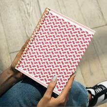 1pc Shemag A5 Rectangle Pattern Office Spiral Notebook Red/White - A - View 4