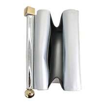 Shiny Metallic PU Leather Purse Bag Novel Square Glossy Folding Handbag For Dinner Wedding Banquet Prom - 銀色 - 查看 4