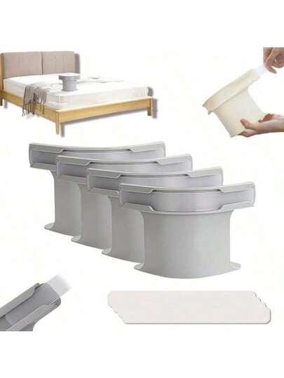4/1-Piece Multifunctional Mattress Anti Slip Buckle, Featuring A Simple White Design And High-Quality Plastic Material, Is Sturdy And Durable. It Is Suitable For Various Home Scenarios And Is A Must-Have Choice For Housewives, Renters, And Home Storage Enthusiasts. It Is Also Suitable For Valentine's Day, Headboard And Double Bed Headboard, Valentine's Day Decoration