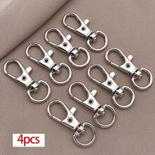 4个18K镀金金属龙虾爪扣旋转弹簧扣钥匙链夹钩，适用于钥匙、挂绳、珠宝配件 - 彩色 - 查看 15