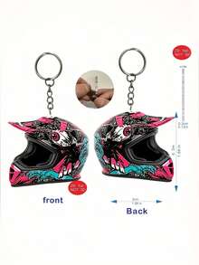 2D Flat, This Cyberpunk -Shaped 2D Acrylic Keychain Condenses The Futuristic Mechanical Feel Into A Small Space, Giving People A Very Fashionable And Cool Feeling. It Is Suitable As A Bag Accessory Or Gift And Can Be Used As A Couple's Outfit, Couple - Multicolor - View 8