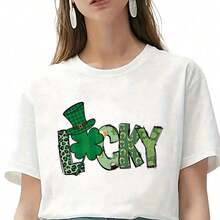 1pc/2pcs/3pcs St. Patrick's Day Letter Heat Patch, Durable Long-Lasting Heat Transfer Sticker For DIY T-Shirts, Sweatshirts, Jeans, Hoodies, Backpacks, Jackets, Handbags, Pillows - L+S - View 6