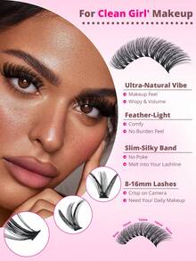 RITALASH 580pcs Eyelash Extension Kit, Includes Adhesive And Sealant, 6 Styles, Fluffy & Soft Lash Extension Set, 30D/40D/50D/60D/80D/100D D-Curl Natural DIY Individual Lash Cluster Set, Suitable For Beginners - Black - View 4