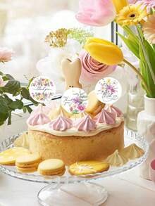 500 Stücke/Rolle Wildblumen Dankeschön Aufkleber, 2,5 cm rund, 8 bunte Blumenmuster, selbstklebende runde Siegelaufkleber für Geschenke, Umschläge, Karten, Party DIY Dekorationen, PVC Aufkleber Bögen Sammelalbum Zubehör, lustige Aufkleber Scrapbooking Zubehör Kindle - 500 Wildblumen-Dankeschön-Aufkleber - Übersicht 6