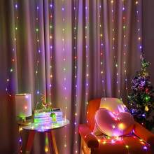 300 LED Fairy String Lights, USB Powered Curtain Lights With Remote Control, 8 Modes, Suitable For Christmas, Ramadan, Valentine's Day, Holiday Parties, Weddings, And Home Use - USB Curtain Light - View 5
