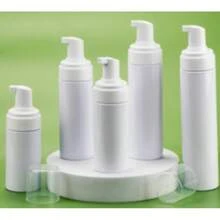 1pc Mousse Foam Bottle With Brush, White Cleansing Foam Bottle, Silicone Brush, Refillable Foam Bottle, Mousse Pump Bottle Container (100ml/150ml/200ml) - White - View 1