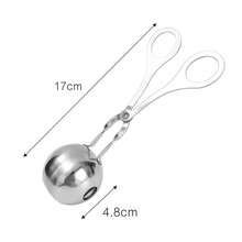 1pc Non-Stick Stainless Steel Meatball Scoop Maker With Anti-Slip Handle, Meatball Scoop Clip, Meatball Mold, Rice Ball Mold, Meatball Maker, Ice Cream Scoop, Kitchen Tool - Silver - View 14