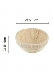 1个现代椭圆/圆形藤编面包发酵篮，带内衬，适用于酸面包烘焙，多功能厨房工具，食品级，多种尺寸可选，适合圣诞节、复活节、感恩节和父亲节。 - 白色 - 查看 22