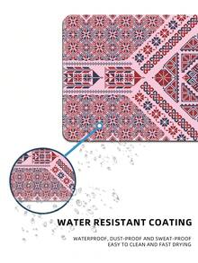 图案桌垫，适用于家庭和办公室的加长型大型鼠标垫、大型游戏鼠标垫、笔记本电脑键盘垫，底部采用防滑橡胶材质，边缘缝合加固。 - 彩色 - 查看 6
