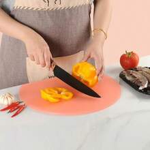 TPU Anti-Mold Cutting Board, Semicircular Dual-Sided Kitchen Antibacterial Fruit & Vegetable Chopping Board, Anti-Mold, Antibacterial - Multicolor - View 14