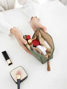 1 chiếc túi đựng mỹ phẩm quà tặng phù dâu cá nhân hóa, túi đựng mỹ phẩm cưới thêu, túi đựng đồ dùng vệ sinh cá nhân cho tiệc cưới và du lịch, quà Giáng sinh tùy chỉnh cho nữ, ý tưởng quà tặng cô dâu Lễ Tạ ơn, quà sinh nhật, quà tặng thiết thực cho phù dâu. - Nhiều màu - Xem 3