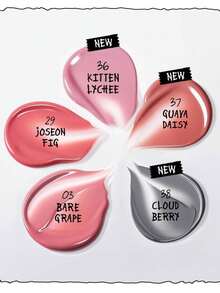 Rom&nd 果汁唇釉笔 2.0 No.38 限量版经典动漫联名礼盒，玻璃般光泽唇彩，水润保湿配方 - 38 - 查看 10