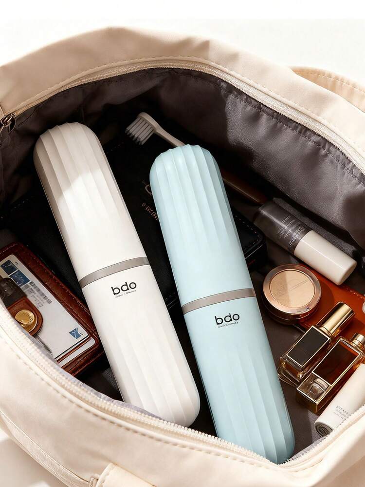 Cốc súc miệng du lịch, Cốc súc miệng cầm tay, Bộ hộp đựng bàn chải đánh răng, Hộp đựng bàn chải đánh răng bằng nhựa có nắp đậy, Đồ dùng phòng tắm, Đồ vệ sinh cá nhân, Bộ chai du lịch, Cốc du lịch, Bộ dụng cụ vệ sinh du lịch, Thích hợp cho nam và nữ, Hộp đựng đồ du lịch, Phụ kiện du lịch, Vật dụng cần thiết khi đi du lịch, Quà tặng bộ đồ du lịch - Nhiều màu - Xem 9