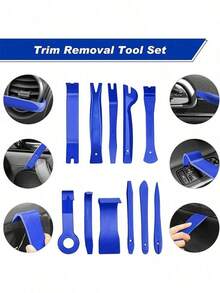 Car Auto Trim Removal Disassembly Dismantling Complete Special Tool Kit Box Set Clip Pliers Fastener Remover Automotive Stereo Removal Hand-Held Disassembly Tools Stuff Accessories Novelties Supplies Essentials - Upgraded - View 9