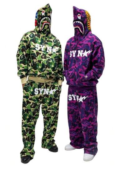 Moda hombre y mujer otoño nuevos trajes calle harajuku  casual pantalones rectos