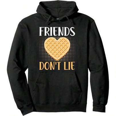 Friends Don't Lie, Waffle Nut Lovers Costumes Waffles Pullover Hoodie