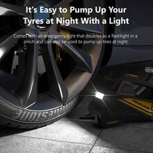 CARSUN New 22-Cylinder Strong Power Handheld 12V Lighting Air Compressor Pump - Yellow - View 10