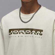 Jordan 男士 AS BRK HM FLC CREW LB 针织圆领卫衣 IQ2978-133 - 米色 - 查看 4