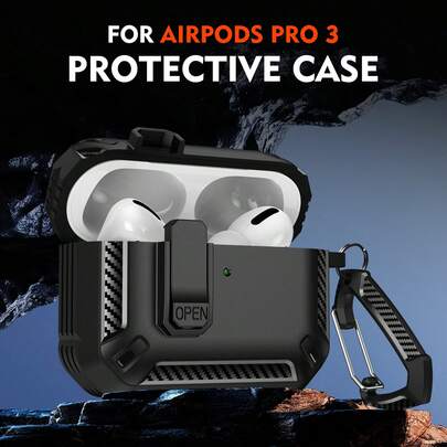 Luxury Switch Earphone Case For AirPods 4 Pro 2 3 Case Cover,Keychain,Compatible With AirPods Pro 2/3 Generation Protective Case