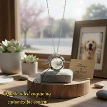 1pc Personalized Pet Name Bracelet, Custom Stainless Steel Round Disc Charm, Adjustable Braided Rope Bracelet For Women, Waterproof Pet Lovers Jewelry Gift - Multicolor - View 9