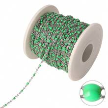 Dây chuyền hạt thép không gỉ 100cm, dây chuyền hạt nhựa nhiều màu sắc phong cách Bohemian, dây chuyền tráng men để làm trang sức DIY và phụ kiện vòng cổ. - Chuỗi tự làm - Xem 29