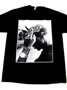 2026 The Tupacs Shakur T-Shirt Will Be On Saless   The New Pure Cotton T-Shirt For Adults By The American Hip-Hop Rapper 2PACs Music2 - màu đen - Xem 1